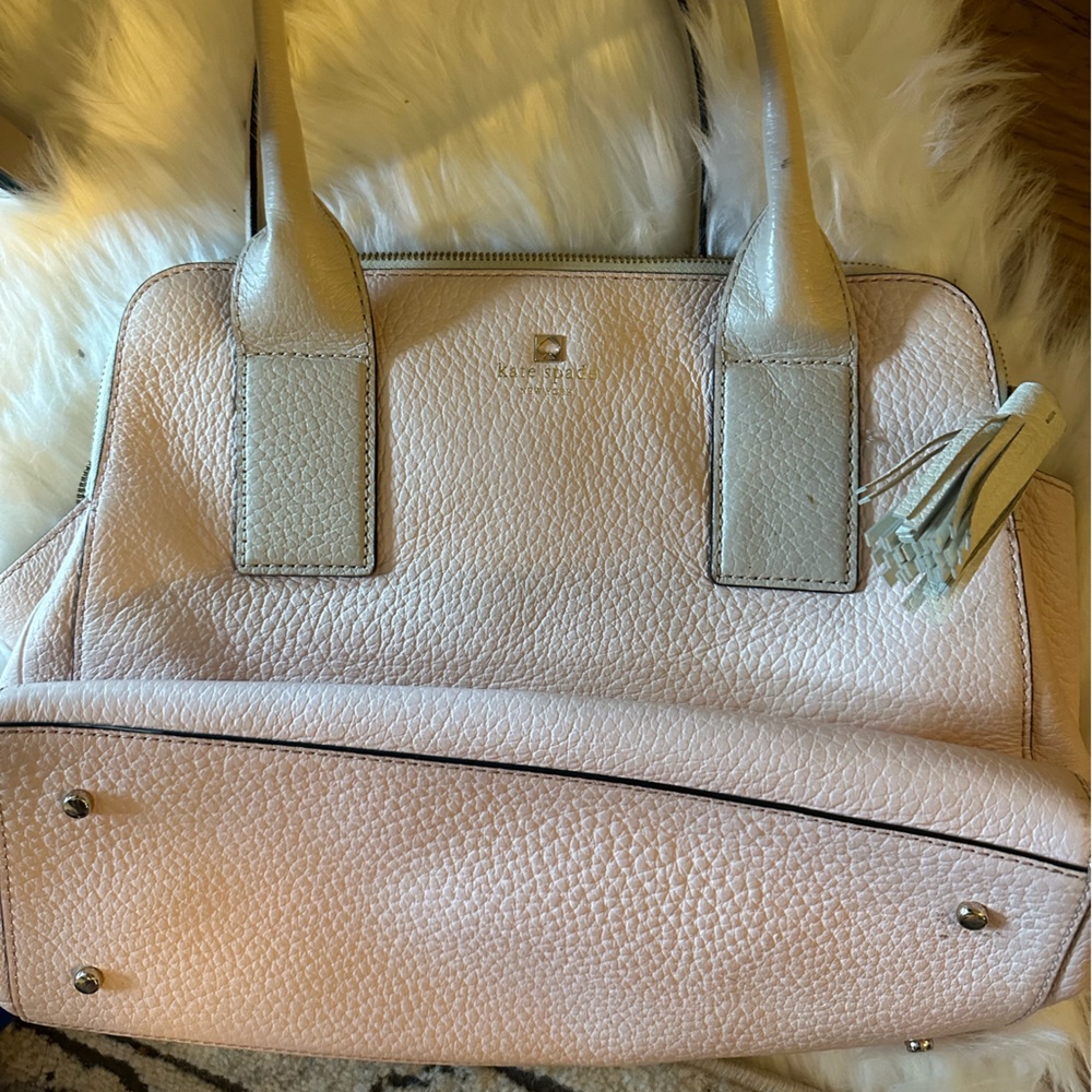 Kate spade like new, blush, pink, and bone white